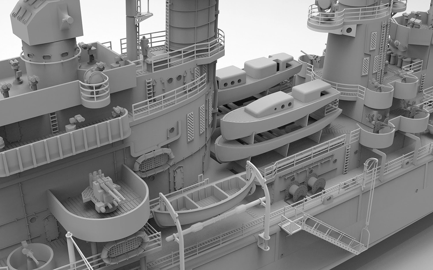 Американский легкий крейсер 1/350 USS San Diego CL-53 Aotori Bunka AT35013 , збірна модель Сан Диего AT35013 фото