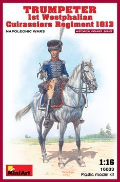 Французский полковой трубач 1/16 Вестфалии (Trumpeter. 1st Westphalian Cuirassiers Regiment) MiniArt 16033 MA16033 фото