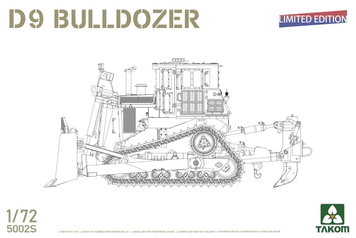 Американский бульдозер 1/72 Caterpillar D9R Takom 5002S , сборная модель трактор Катерпиллар Таком TK5002S фото