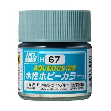 Акриловая краска Aqueous Hobby Colors Светло-голубой (RLM65 Light Blue) Mr.Hobby H067 H067 фото