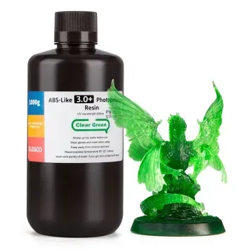 Фотополимерная смола ELEGOO ABS-Like 3.0 plus resin "Clear Green" (прозрачно-зеленая) 1кг 50.103.0227 фото