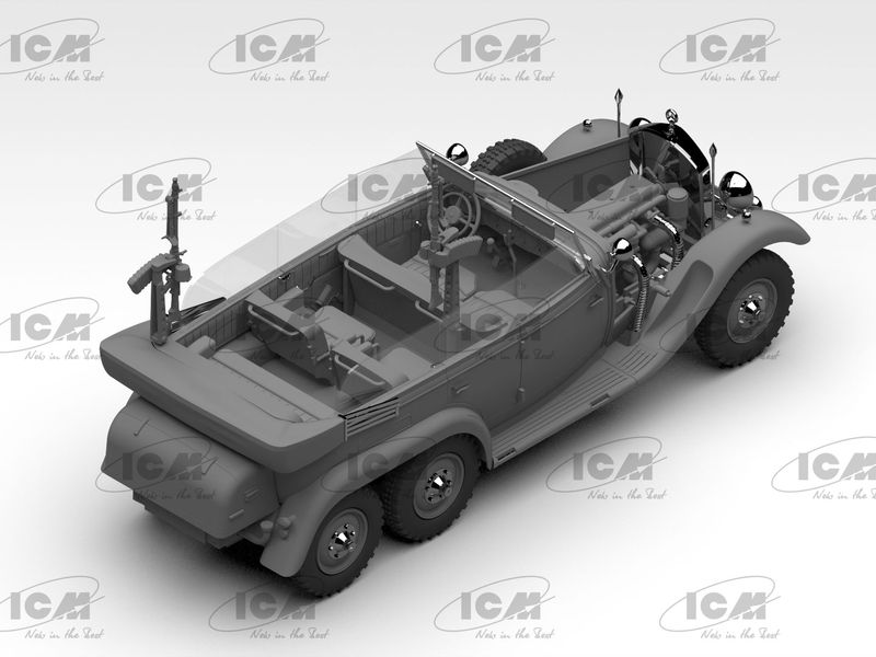 Збірна модель ICM 1/24 Type G4 з MG 34 та німецьким штабним персоналом (24024) ICM24024 фото