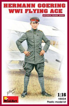 Немецкий пилот 1/16 Герман Геринг (Hermann Goering. WW1 Flying Ace) MiniArt 16034 , сборная модель Миниарт MA16034 фото