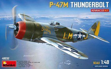Американский истребитель 1/48 P-47M Thunderbolt Advanced Kit MiniArt 48032 , сборная модель Миниарт MA48032 фото
