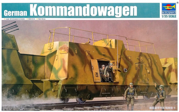 Німецький броневагон 1/35 Kommandowagen (BP42) Trumpeter 01510 , збірна модель вагон Трумпетер TR01510 фото