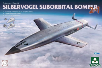 Немецкий бомбардировщик 1/72 S&auml;nger-Bredt Silbervogel Takom 5017 , сборная модель Зильберфогель Таком TK5017 фото