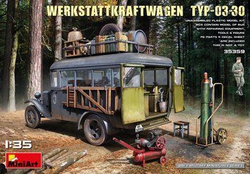 Німецький ремонтний автомобіль 1/35 Werkstattkraftwagen Typ-03-30 MiniArt 35359 , збірна модель Мініарт MA35359 фото