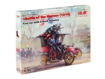 Сборная модель ICM 1/35 "Битва на Марне" 1914, Такси с французской пехотой 35660 ICM35660 фото