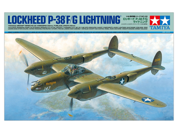 Американський винищувач 1/48 Lockheed P-38 F/G Lightning Tamiya 61120 , збірна модель винищувач Локхед Тамія TAM61120 фото