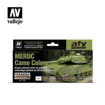 Набор акриловых красок для аэрографа Model Air Камуфляжные Цвета MERDC (MERDC Camo Colors) 8 шт VAL 71202 VAL 71202 фото
