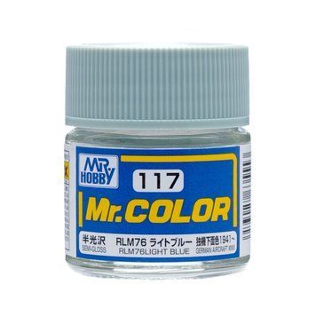 Акрилова фарба Mr.Color Світло-блакитний (RLM76 Light Blue) Mr.Hobby C117 C117 фото