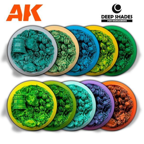 Фарба для створення ефекту тіней Deep Shades Темно-Зелений (Greendark) AK-Interactive AK13007 AK13007 фото