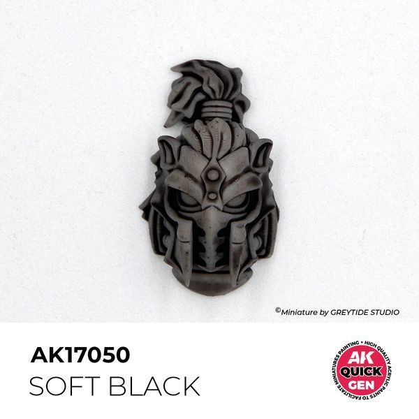 Акрилова фарба SOFT BLACK / М'яка чорна QUICK GEN COLOR AK-interactive AK 17050 AK17050 фото