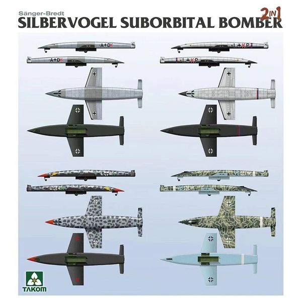 Німецький бомбардувальник 1/72 S&auml;nger-Bredt Silbervogel Takom 5017 , збірна модель Зільберфогель Таком TK5017 фото