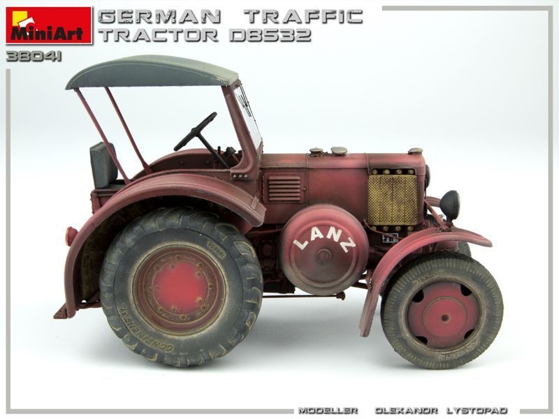 Німецький трактор 1/35 D8532 (German Traffic Tractor) MiniArt 38041 , збірна модель трактора Мініарт MA38041 фото