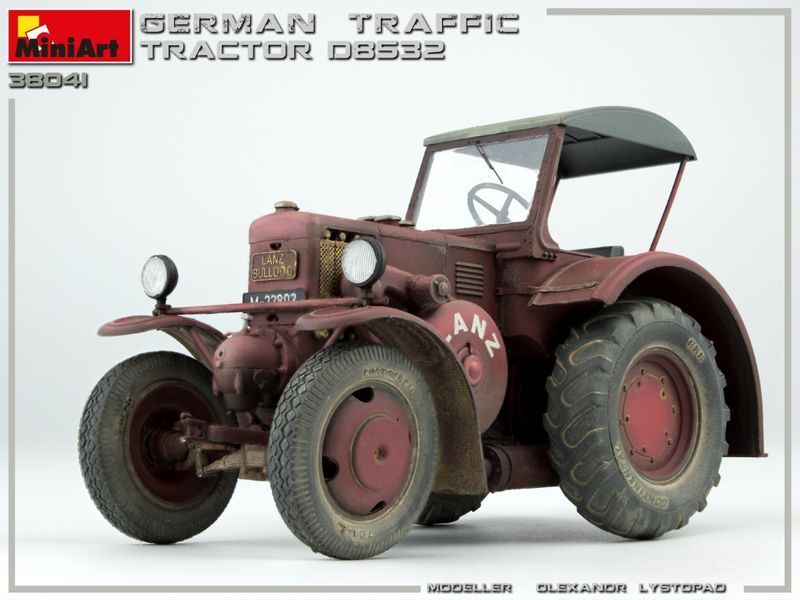 Німецький трактор 1/35 D8532 (German Traffic Tractor) MiniArt 38041 , збірна модель трактора Мініарт MA38041 фото