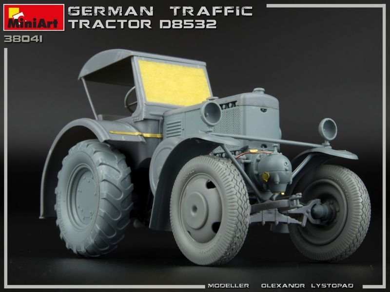 Німецький трактор 1/35 D8532 (German Traffic Tractor) MiniArt 38041 , збірна модель трактора Мініарт MA38041 фото