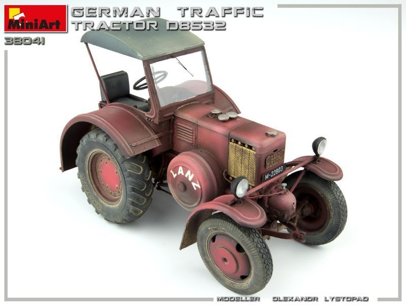 Німецький трактор 1/35 D8532 (German Traffic Tractor) MiniArt 38041 , збірна модель трактора Мініарт MA38041 фото