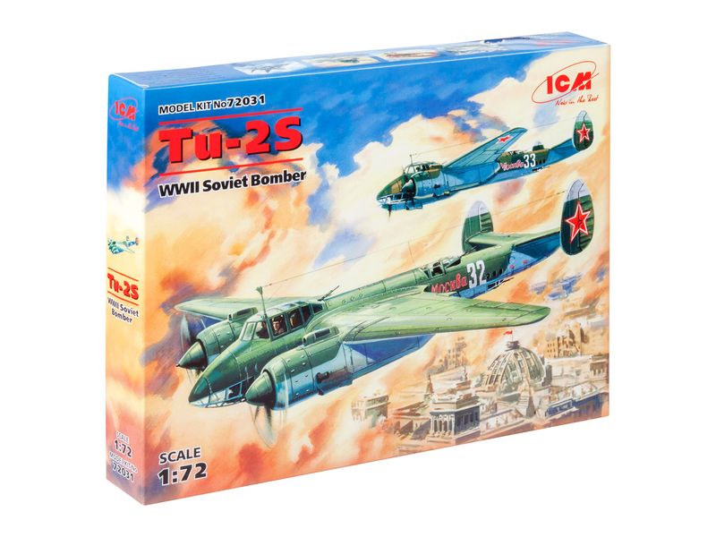 Сборная модель ICM 1/72 Ту-2С, советский бомбардировщик 2 Мировой войны 72031 ICM72031 фото