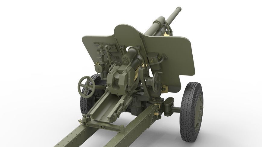Радянська гармата з екіпажем та візком 1/35 УСВ-БР мод. 1941 MiniArt 35129 , збірна модель Мініарт MA35129 фото