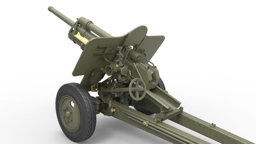 Радянська гармата з екіпажем та візком 1/35 УСВ-БР мод. 1941 MiniArt 35129 , збірна модель Мініарт MA35129 фото