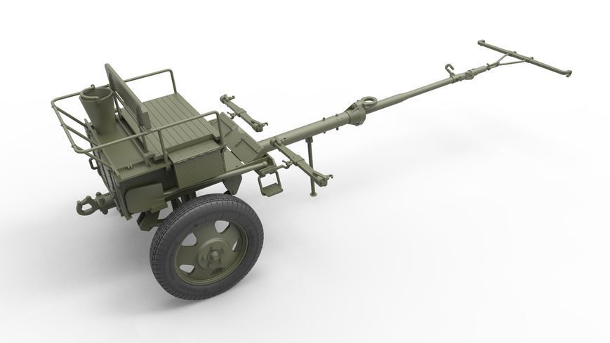 Радянська гармата з екіпажем та візком 1/35 УСВ-БР мод. 1941 MiniArt 35129 , збірна модель Мініарт MA35129 фото