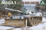 Сборная модель 1/35 американский танк M60A3 с бульдозерным отвалом М9 Takom 2137 TK2137 фото