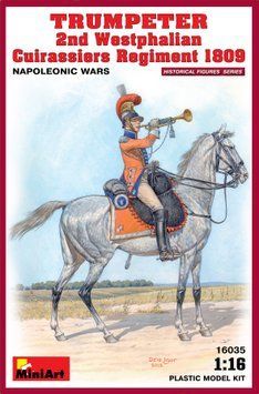 Французский полковой трубач 1/16 Вестфалии (Trumpeter. 2nd Westphalian Cuirassiers Regiment) MiniArt 16035 MA16035 фото