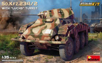 Немецкий бронеавтомобиль 1/35 Sd.Kfz.234/2 Luchs Turret Interior Kit MiniArt 35416 , сборная модель Миниарт MA35416 фото