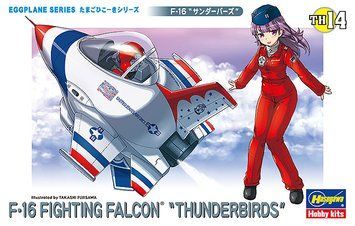 Збірна модель 1/EGG американський надзвуковий винищувач Egg Plane F-16 Fighting Falcon Thunderbirds Hasegawa 60124 HS60124 фото