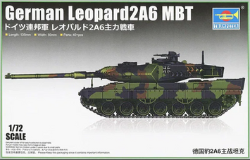 Сборная модель 1/72 немецкий основной боевой танк Леопард 2А6 (German Leopard2A6 MBT) Trumpeter 07191 TR07191 фото