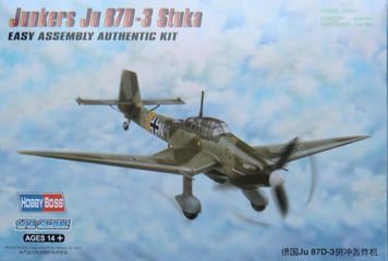 Німецький штурмовик 1/72 Junkers Ju-87D-3 Stuka HobbyBoss 80286 , збірна модель Юнкерс штука Хобібос HB80286 фото