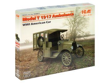 Сборная модель ICM 1/35 Модель T 1917, Американский санитарный автомобиль 1 Мировой войны 35661 ICM35661 фото