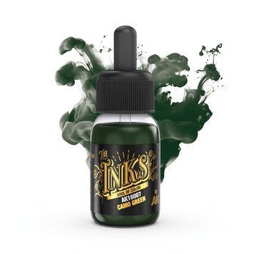 Акрилова фарба Камуфляжний Зелений (Camo Green - Ink) AK-Interactive AK16007 AK16007 фото