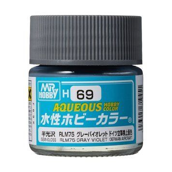Акриловая краска Aqueous Hobby Colors Серый (RLM75 Gray) Mr.Hobby H069 H069 фото