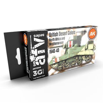 Набір акрилових фарб Британські Пустельні Кольори 3G (British Desert Colours 3G) 6 шт AK-Interactive AK11646 AK11646 фото