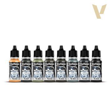 Набор акриловых красок Model Color Немецкая Униформа Второй Мировой (German Field Grey) 8 шт VAL 70181 VAL 70181 фото