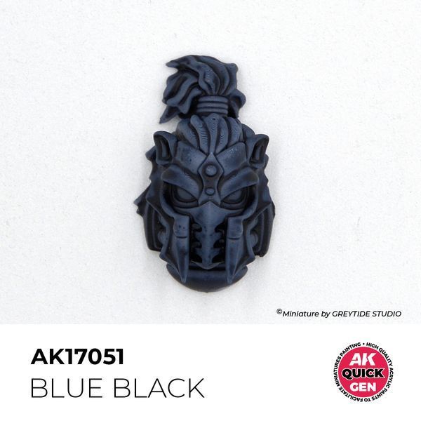 Акриловая краска BLUE BLACK / Сине-черный QUICK GEN COLOR AK-interactive AK 17051 AK17051 фото