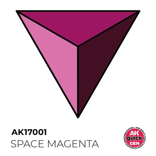 Акриловая краска SPACE MAGENTA / Манджента космос QUICK GEN COLOR AK-interactive AK 17001 AK17001 фото