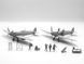 Сборная модель ICM 1/48 Аэродром RAF IIСВ Spitfire Mk.IX, Spitfire Mk.VII, Пилоты и техники RAF 7 фигур DS4802 ICMDS4802 фото 3