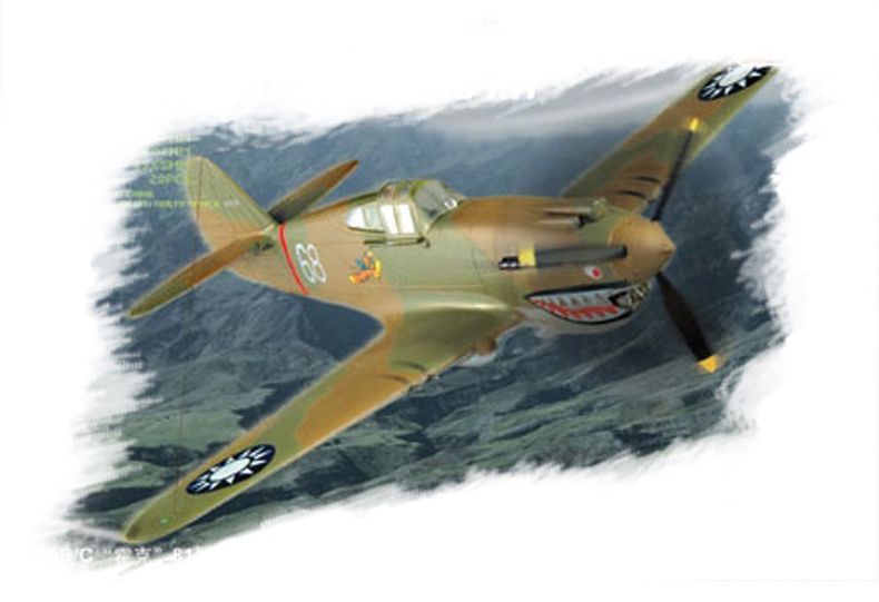 Збірна модель 1/72 американський винищувач P-40B Tomahawk Desert Air Force (DAF) HobbyBoss HB80209 HB80209 фото