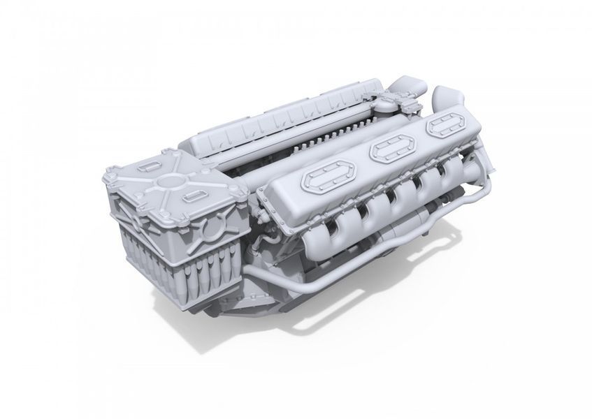 Советский двигатель 1/35 В-54 для танка (V-54 Engine) MiniArt 37006 , сборная модель двигателя В-54 Миниарт MA37006 фото