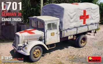 Немецкий грузовик 1/35 L701 (L701 German 3t Cargo Truck) MiniArt 35450 , сборная модель грузовик Миниарт MA35450 фото