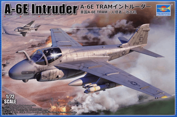 Американский палубный штурмовик 1/72 Grumman A-6E TRAM Intruder Trumpeter 01642 , сборная модель штурмовик TR01642 фото