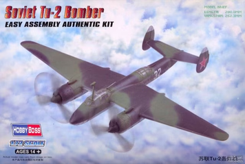 Радянський бомбардувальник 1/72 Ту-2 (Bat) HobbyBoss 80298 , збірна модель Туполєв Хобібос HB80298 фото