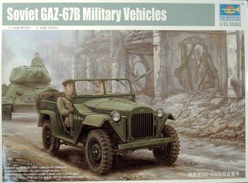Советский внедорожник 1/35 ГАЗ-67Б Trumpeter 02346 , сборная модель джип ГАЗ Трумпетер TR02346 фото