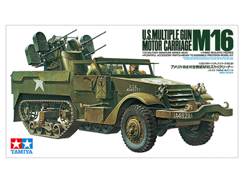 Американська напівгусенична зенітна установка 1/35 M16 MGMC Tamiya 35081 , збірна модель зенітка МГМС Тамія TAM35081 фото