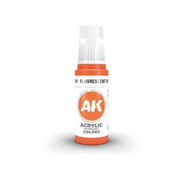 Акриловая краска Флуоресцентный оранжевый (Fluorescent Orange) AK-interactive AK11081 AK11081 фото