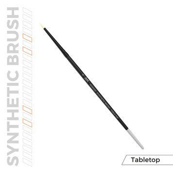 Пензель з синтетичного ворсу круглий м'який Tabletop № 0 AKB020 AKB020 фото