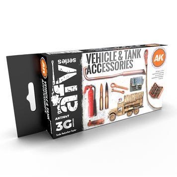 Набір акрилових фарб Аксесуари Для Танків 3G (Tank Accesories 3G) 6 шт AK-Interactive AK11647 AK11647 фото
